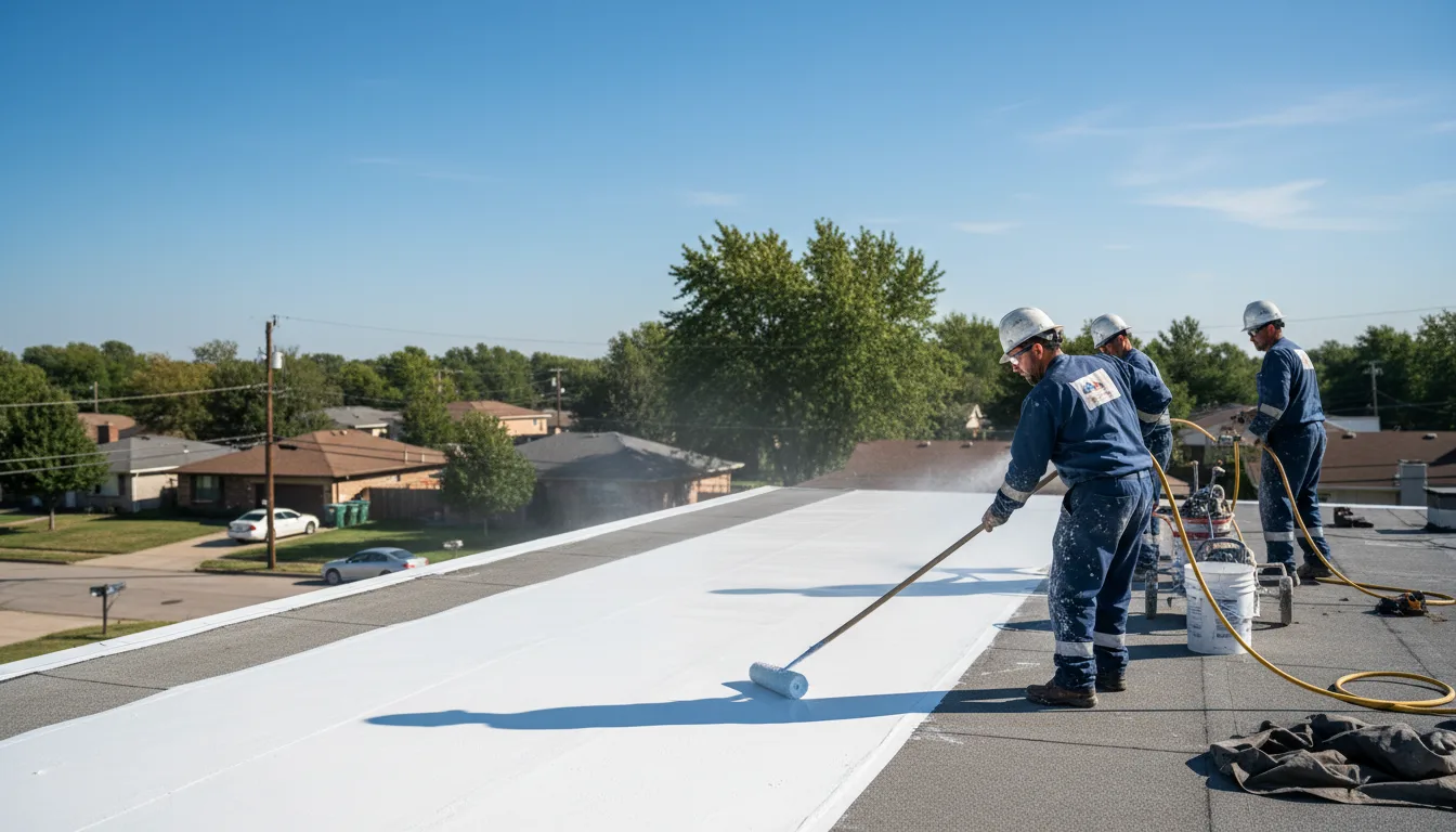 Commercial roof coating in Thornton, AR near me
